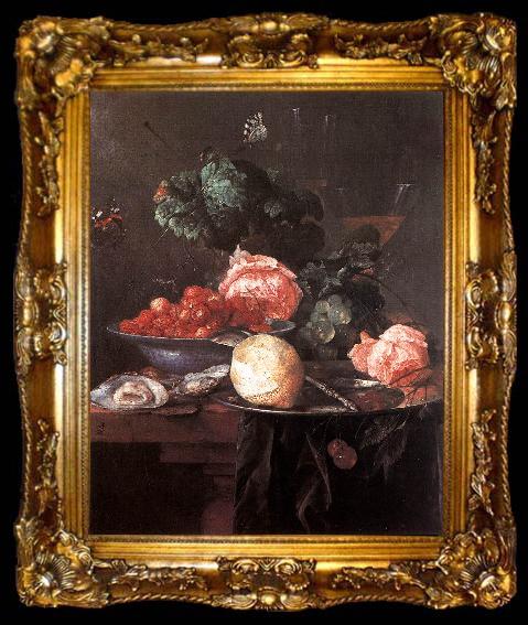 framed  Jan Davidsz. de Heem Still-life with Fruits, ta009-2